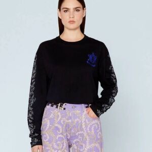 Koche X Emilio Pucci Black Long Sleeve Emblem t-Shirt | Size S